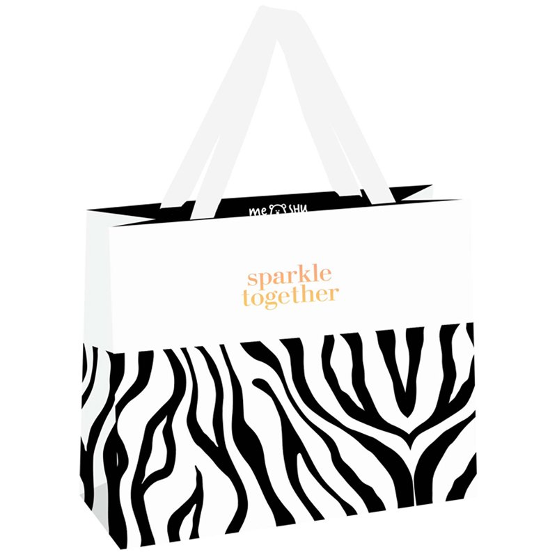 превью Пакет подарочный 32×26×12см MESHU «Animal print», отд. фольгой, матовая ламинация