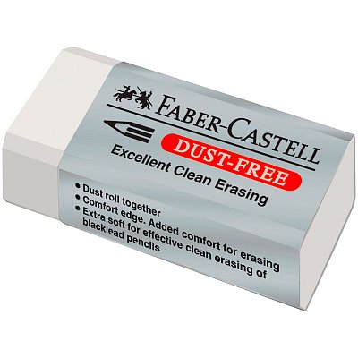 Ластик Faber-Castell «Dust Free», прямоугольный, картонный футляр, 41×18.5×11.5мм