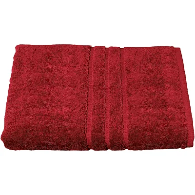 Полотенце махровое Luscan/бордюр 450г/м2, 70×140, бордо