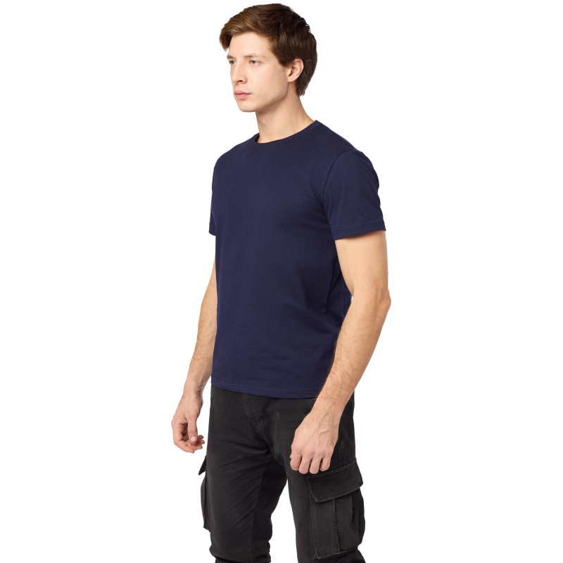 Футболка (160 г. ) с кор. рукавом синяя 5XL(ЗД594075)
