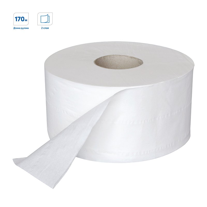 превью Бумага туалетная OfficeClean Professional, 2-слойная, 170м/рул, белая