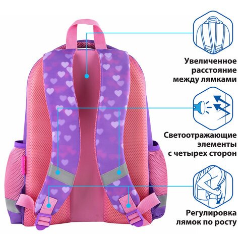 Ранец ПИФАГОР EVA BASIC, 1 отделение, «Fancy girl», 39×30х16 см