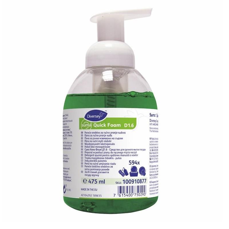 превью Средство для мытья посуды Diversey Suma Quick Foam D1.6 475 мл (концентрат)