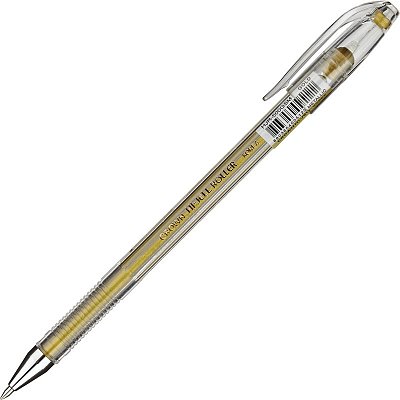 Ручка гелевая золото металлик CROWN, 0.7мм