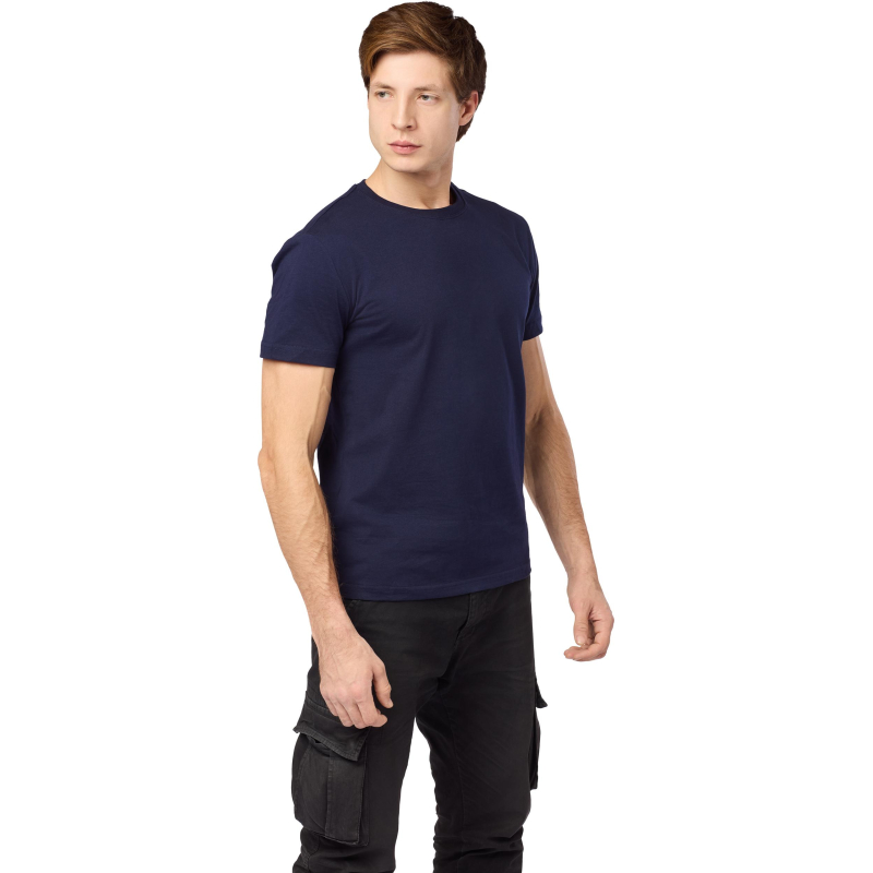 Футболка (160 г. ) с кор. рукавом синяя 5XL(ЗД594075)