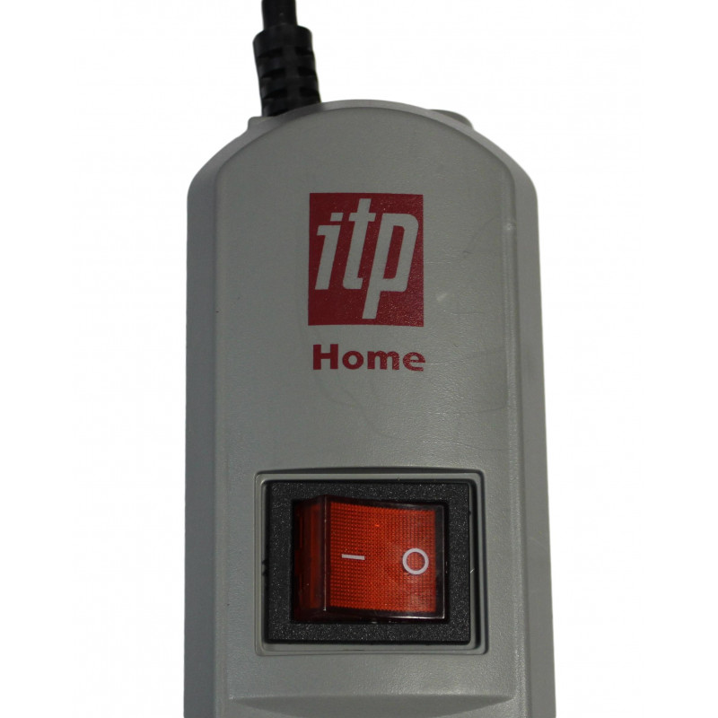 Сетевой фильтр ITP Home (6роз/3м/10А/400Дж/серый)