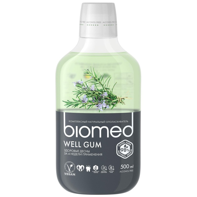 превью Ополаскиватель для полости рта Biomed Well Gum 500 мл