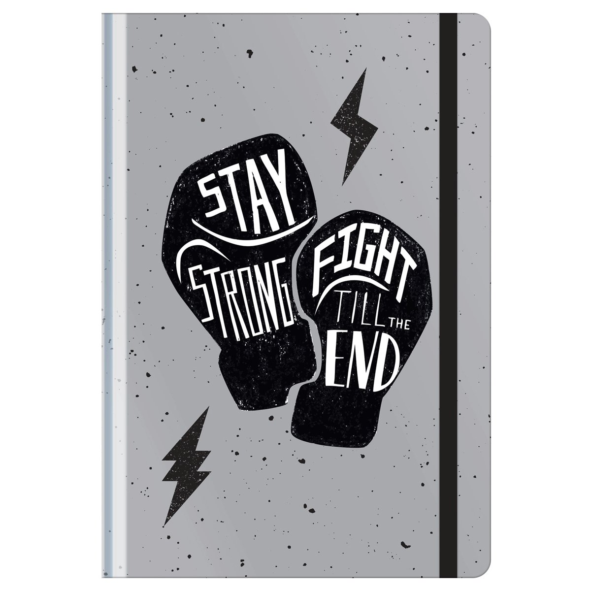 превью Ежедневник недатированный А5, 128л., 7БЦ, BG «Stay strong», матовая ламинация, на резинке