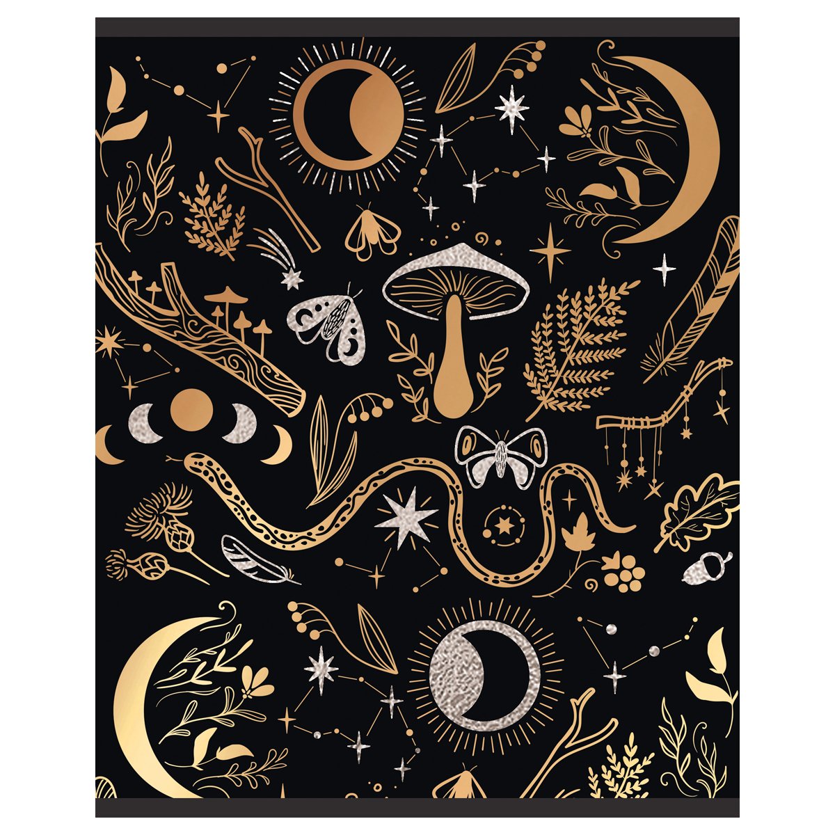 Тетрадь 48л., А5, клетка BG «Карты таро», матовая ламинация, тиснение фольгой