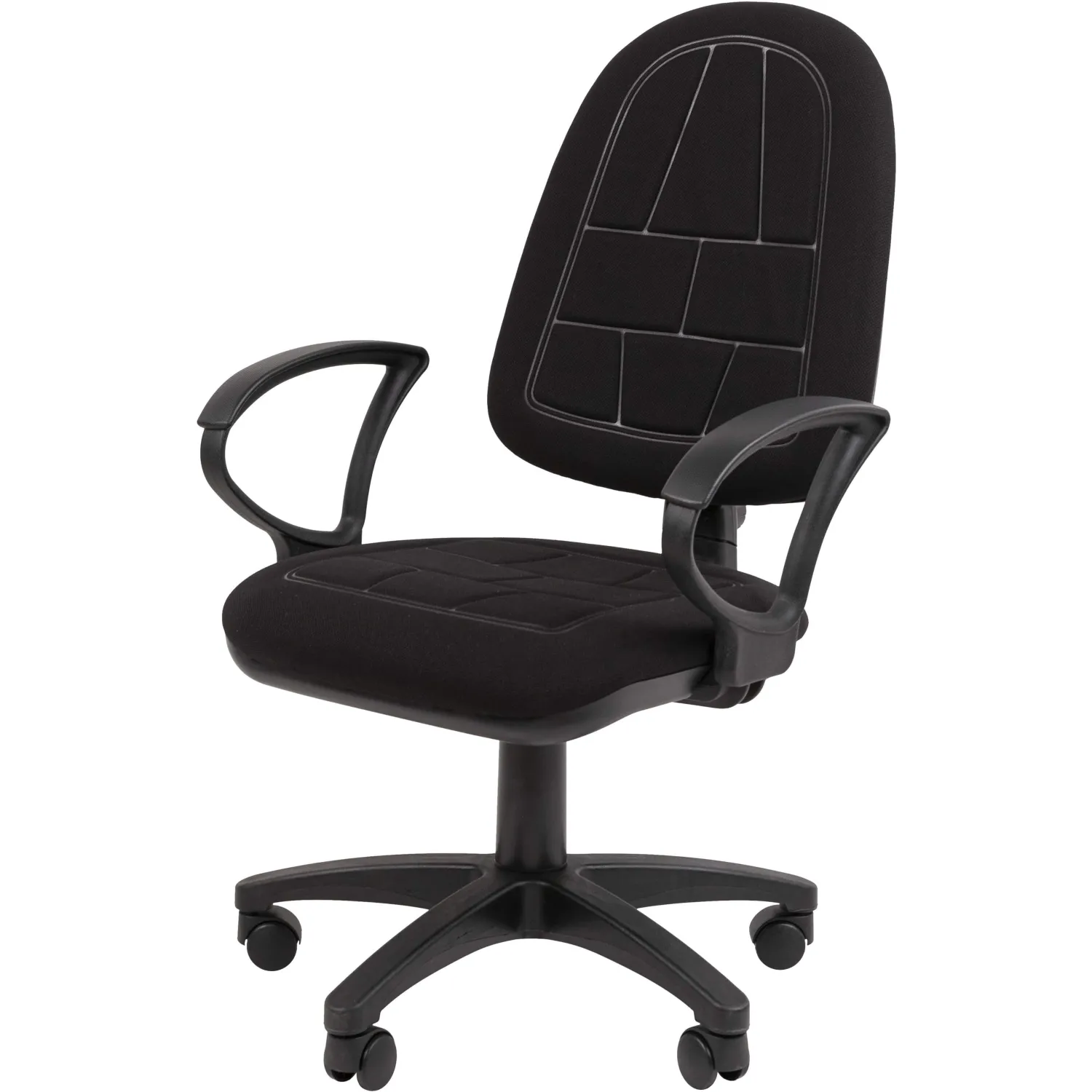 Кресло офисное Chairman 205 черное (ткань, пластик)