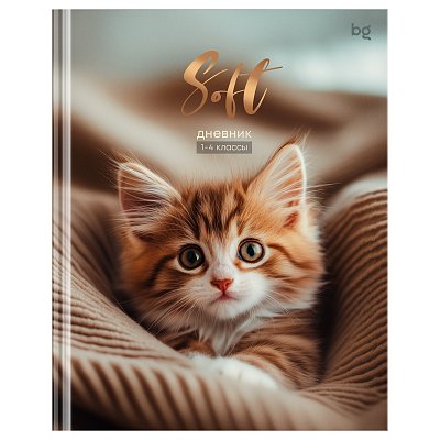 Дневник 1-4 кл. 48л. (твердый) BG «Soft», матовая ламинация