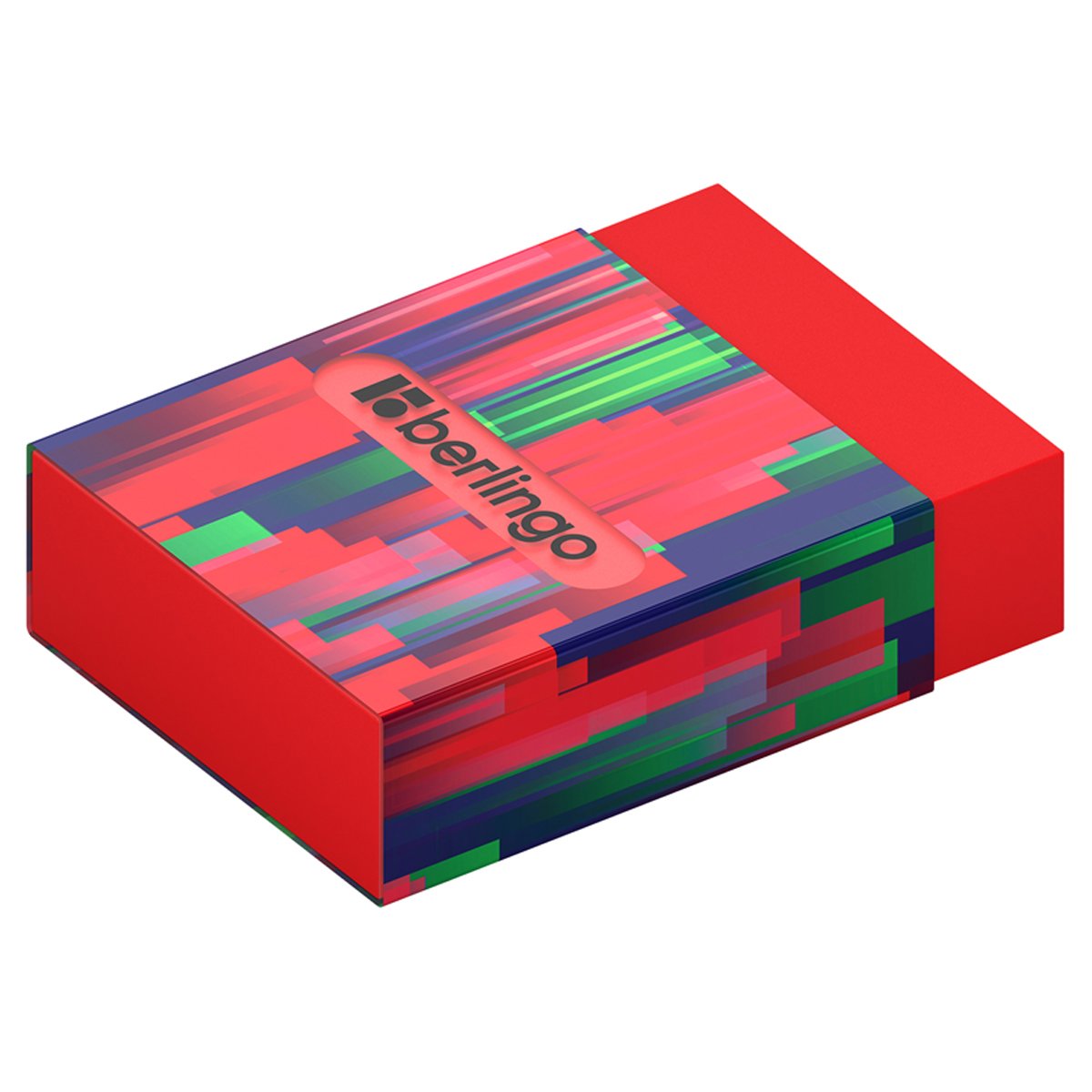Ластик Berlingo «Glitch», Eco-PVC, пластиковый держатель с печатью, 45×32×11мм
