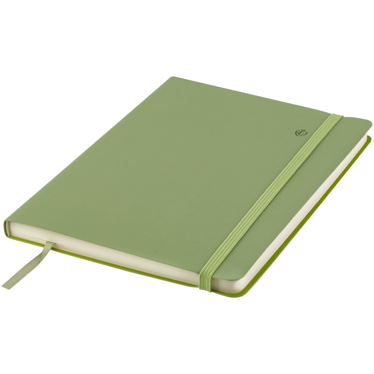 Записная книжка А5 96л. ЛАЙТ, кожзам, Greenwich Line «Classic. Green», с резинкой, блок без линовки