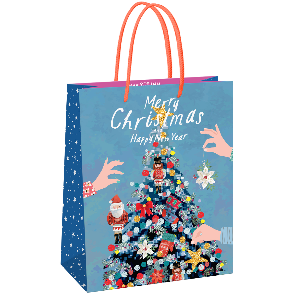 Пакет подарочный 33×42×12см MESHU «Christmas», матовая ламинация