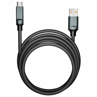 Кабель BOLD USB – Type-C 1 м, 3 А, SMARTBUY, для быстрой зарядки и передачи данных, толстый, черный, 18102