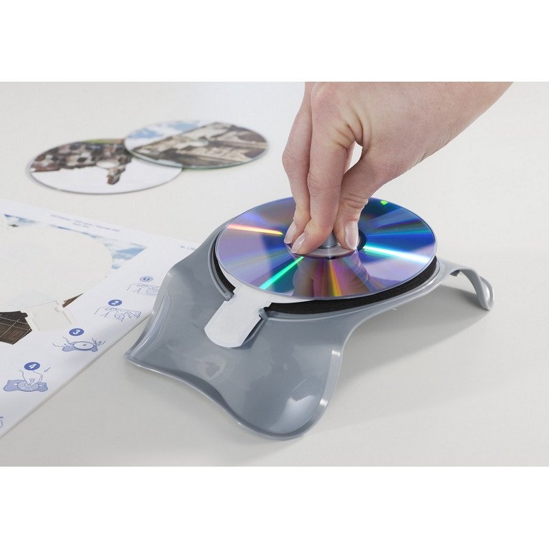 Этикетки самоклеящиеся для CD/DVD Avery Zweckform белые матовые диаметр 117 мм отверстие 41 мм (2 штуки на листе А4, 25 листов в упаковке, L6015-25)