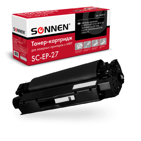 Картридж лазерный SONNEN (SC-EP-27) для CANON LBP-3200/MF3228/3240/5730, ресурс 2500 стр. 