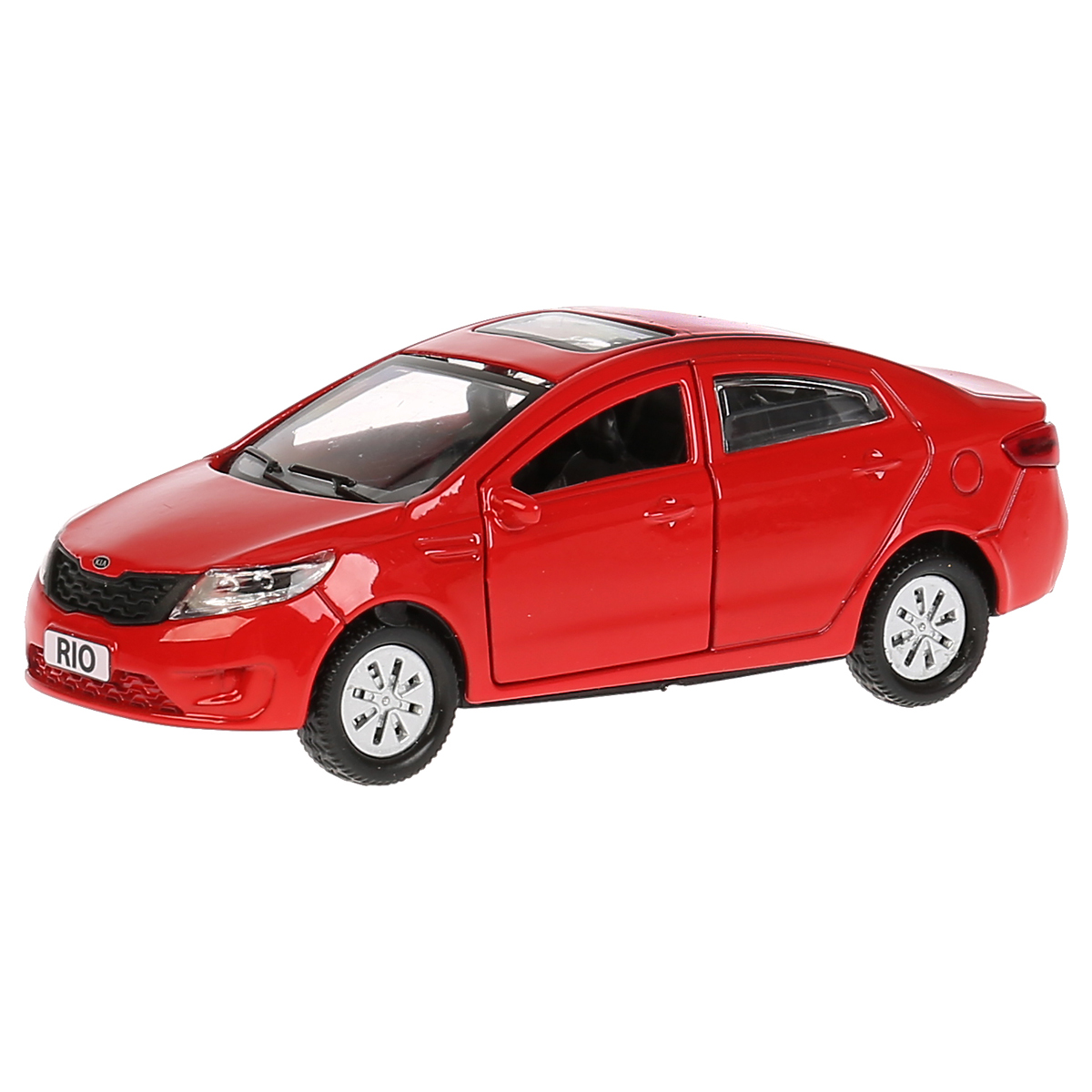 Машина игрушечная Технопарк «Kia Rio», KIA, металл., 12см, красный, инерционная, с подвижными элементами