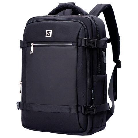 превью Рюкзак BRAUBERG FUNCTIONAL с отделением для ноутбука, 2 отделения, USB-порт, Solid, 46×31х15 см