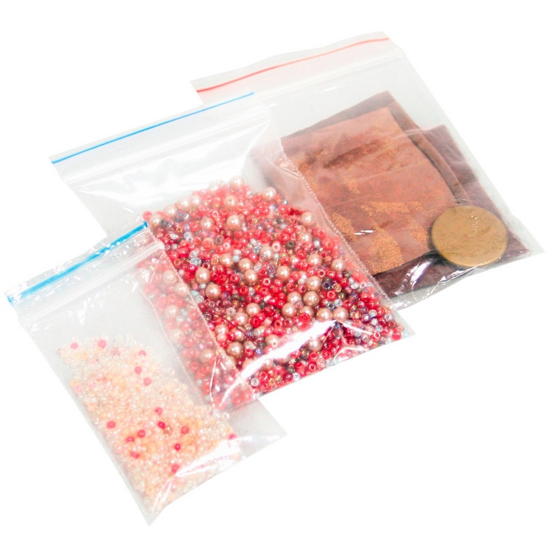 Пакет с замком (Zip Lock) 10х10 см 32 мкм (100 штук в упаковке)