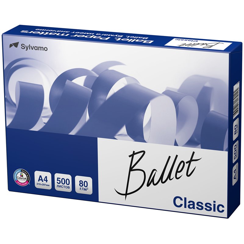 Бумага Ballet Classic (A4, 80г/м?, белизна 153% CIE, 500 листов)
