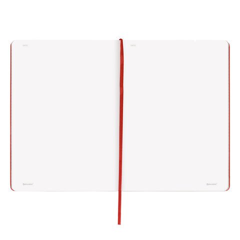 Блокнот-скетчбук БОЛЬШОЙ ФОРМАТ (180×250 мм) В5, BRAUBERG ULTRA, 80 г/м2, 96 л., без линовки, красный