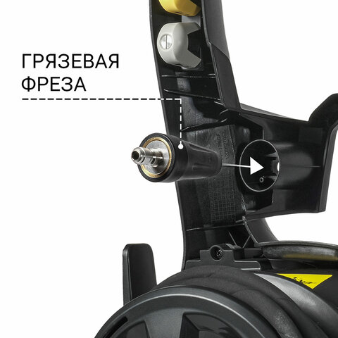 Минимойка BORT BHR-2700-R, мощность 2.5 кВт, давление 180 бар, шланг 10 м