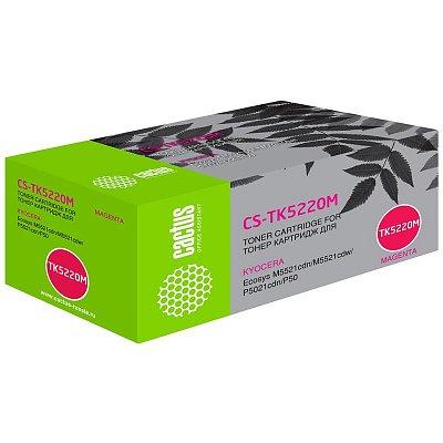 Картридж совм. Cactus TK-5220M пурпурный для Kyocera Ecosys M5521cdn/M5521cdw/P5021cdn (1200стр. )