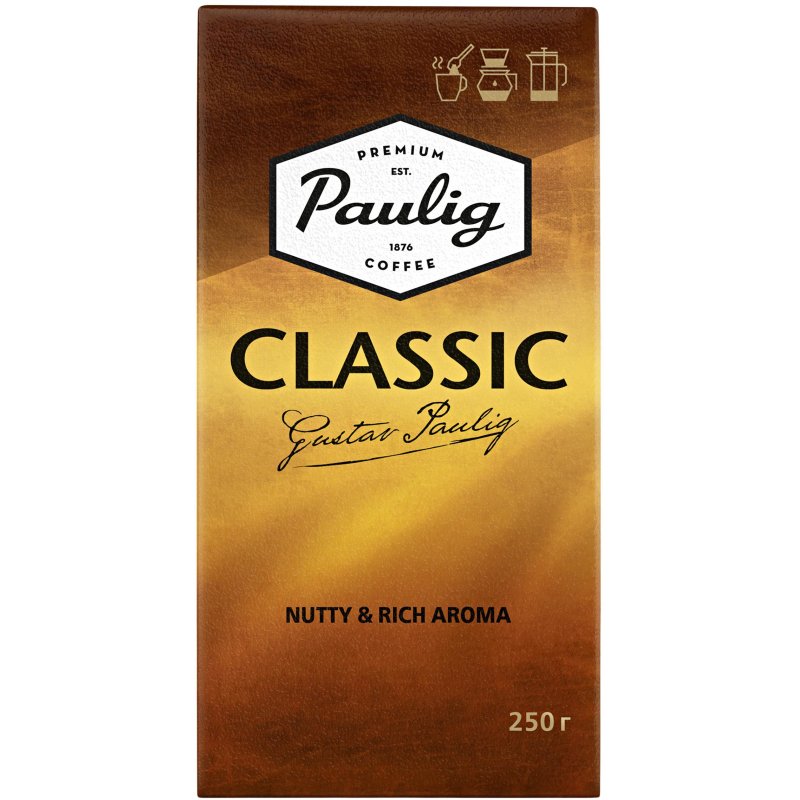 Кофе Paulig Classic молотый 250г арт. 33978 - купить в Москве оптом и в ...