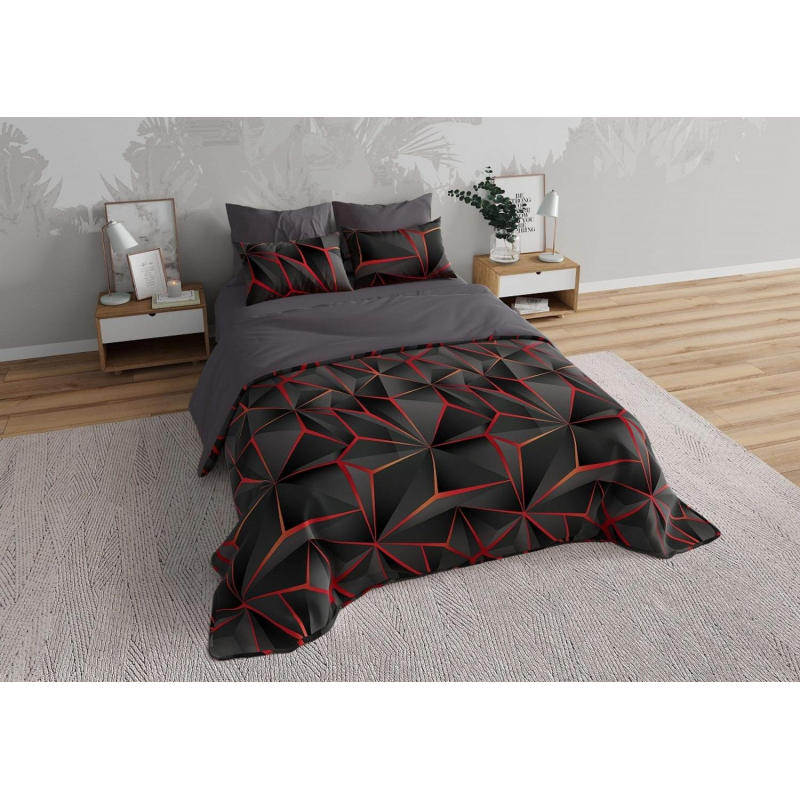 Постельное белье 1.5сп перкаль набивной (нав.70×70 2шт. ), Этна