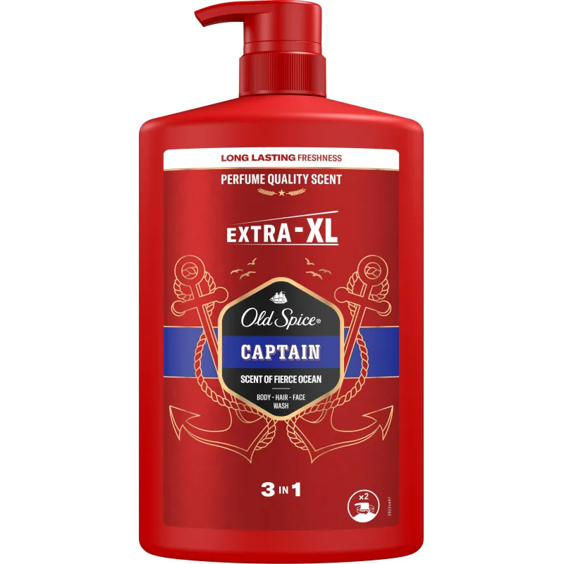 превью Гель для душа + шампунь 3в1 OLD SPICE мужской Captain 1л