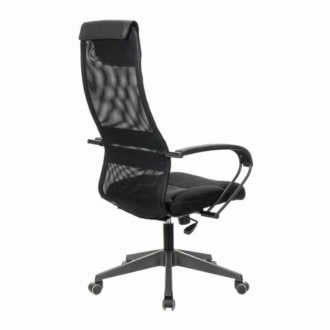 Кресло офисное BRABIX PREMIUM «Stalker EX-608 PL», ткань-сетка/кожзам, черное, 532090
