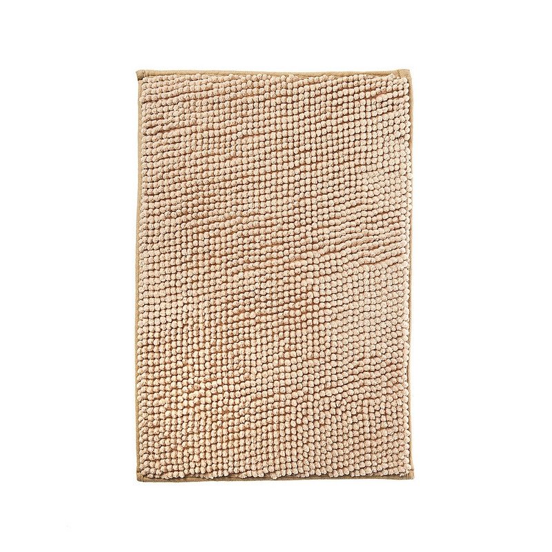 превью Коврик для ванной Chenille из микрофибры 40×60 см бежевый