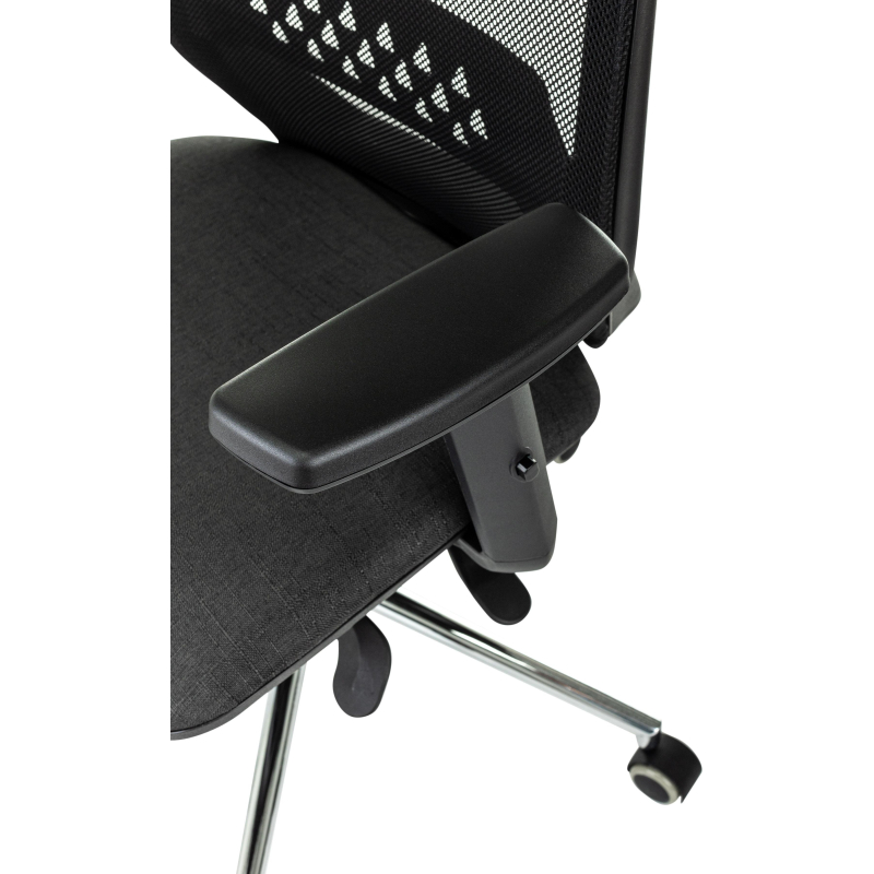 Кресло VB_EChair 663 TC-H/SL черный TW-01 38-418 сетка/ткань