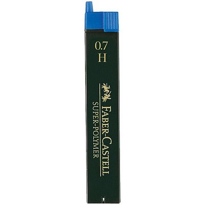 Грифели для механических карандашей Faber-Castell «Super-Polymer», 12шт., 0.7мм, H