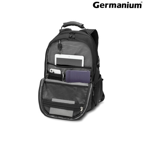 Рюкзак B-PACK «S-01» (БИ-ПАК) универсальный, с отделением для ноутбука, влагостойкий, черный, 47×32×20 см