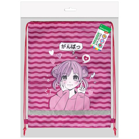 Мешок для обуви BRAUBERG KIDS, с петлей, светоотражающая полоса, 46×36 см, Anime style