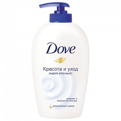 Мыло жидкое Dove (0,25л, флакон с дозатором), .