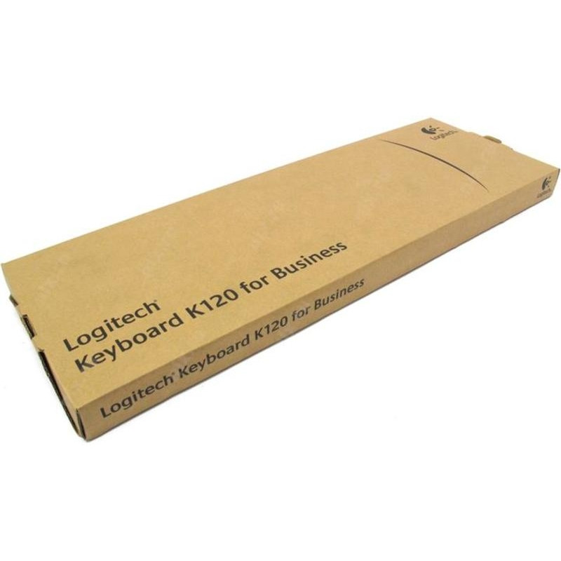 Клавиатура проводная LOGITECH K120, USB, 104 клавиши, черная