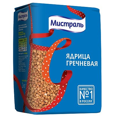 Гречка Мистраль ядрица 2 кг