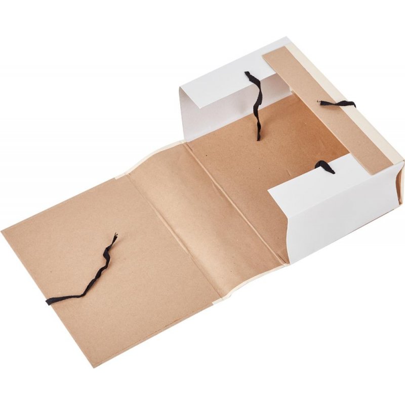 Папка архивная A4 Attache (120 мм, c 4-мя завязками, крафт/коленкор)