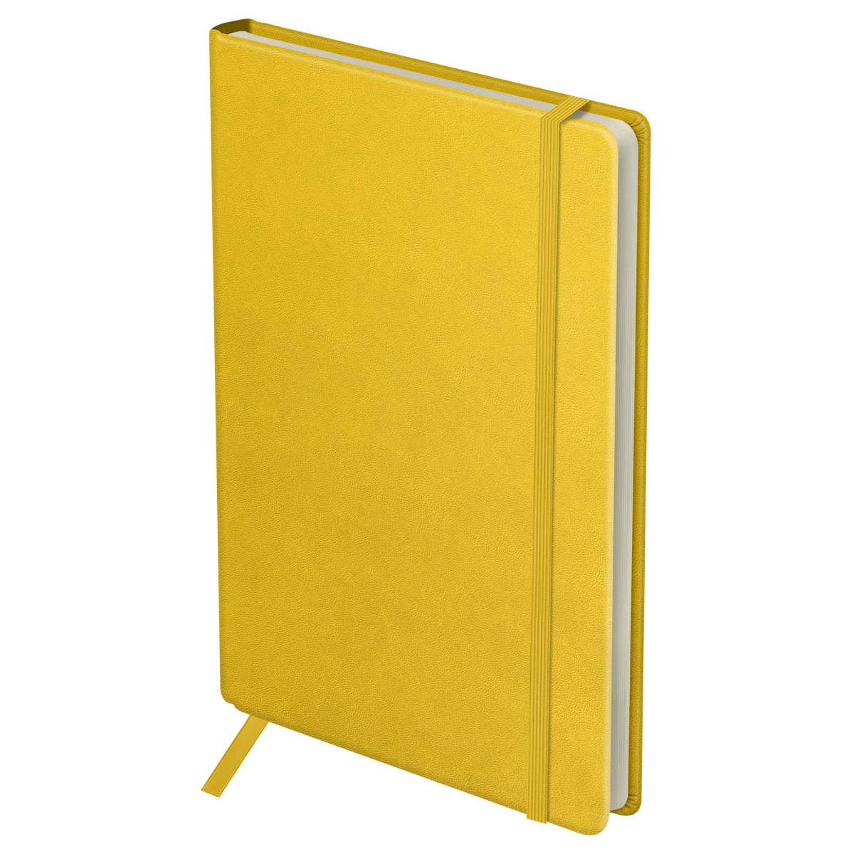 Ежедневник недатированный, B5, 136л., твердый переплет, кожзам, BG «Bright. Yellow», желтый, карман