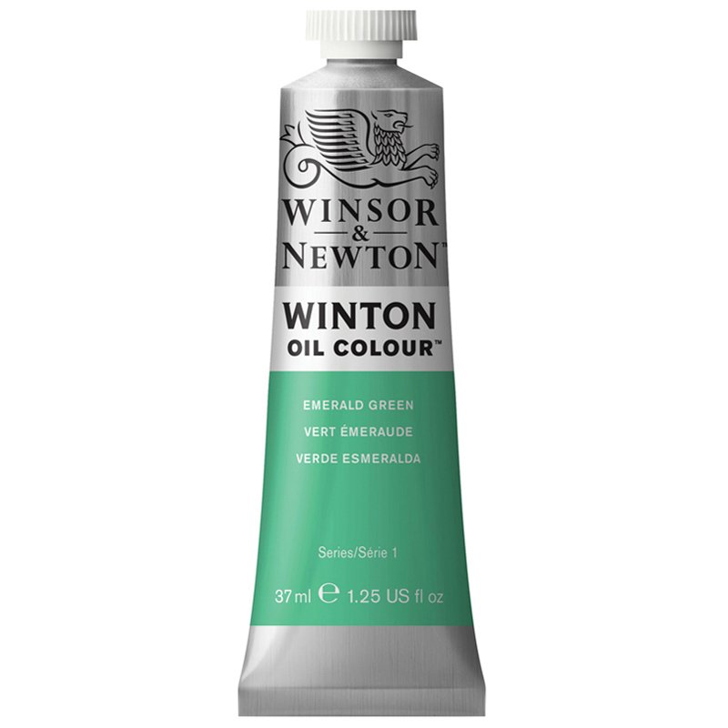 превью Краска масляная художественная Winsor&Newton «Winton», 37мл, туба, зеленый изумруд