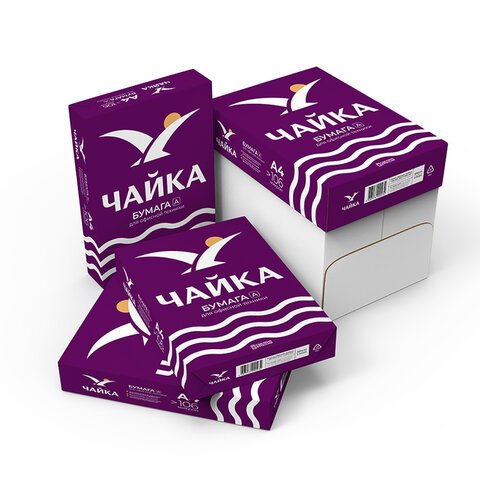 Бумага офисная А480 г/м2500 л. марка АЧАЙКАРоссия168% (CIE)