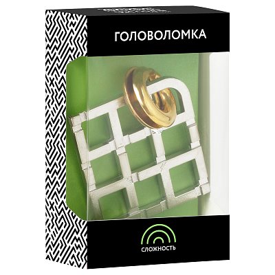 Головоломка металлическая большая ТРИ СОВЫ «Лабиринт», 3 уровень сложности