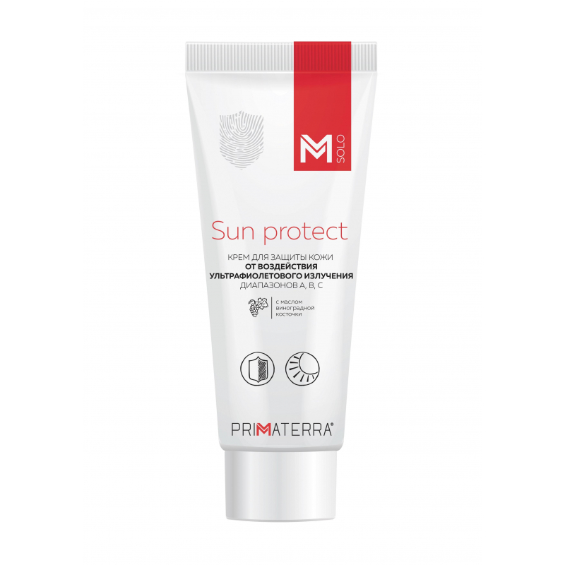 Крем защитный М Solo Sun protect для лица и рук от УФ-излучения 100 мл