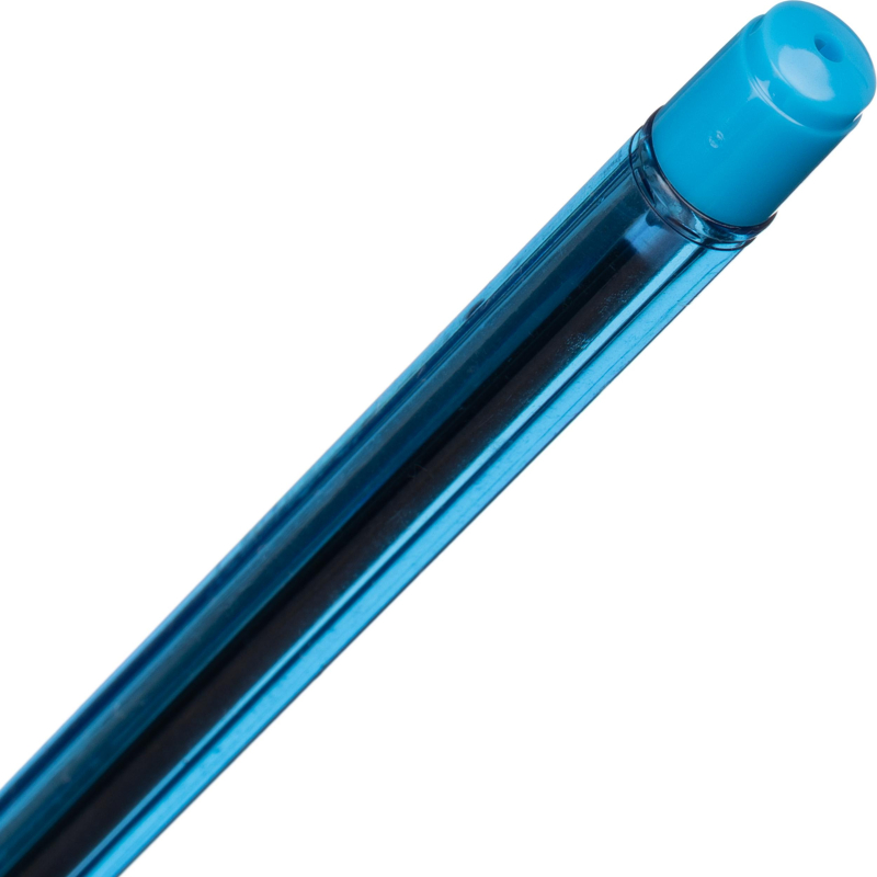 Ручка шариковая Комус Blue Rain, д. ш. 0.7 мм, гол. корп, манж., синяя