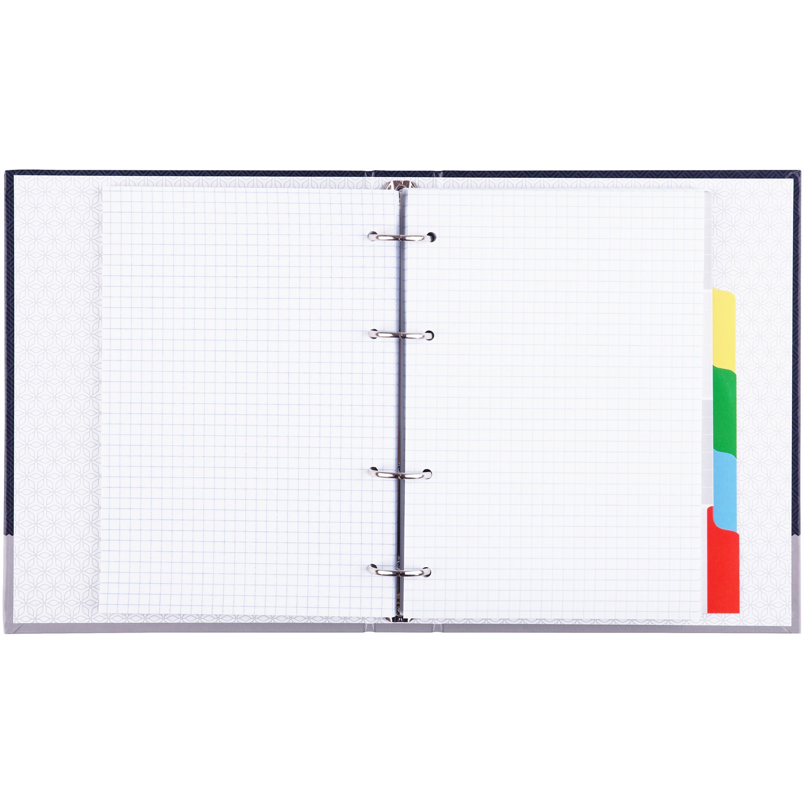 Тетрадь на кольцах А5, 240л., 7БЦ, ArtSpace «Моноколор. Notebook», с 4 разд., глянцевая ламинация