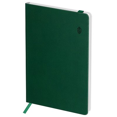 Записная книжка А6 80л. ЛАЙТ, кожзам, Greenwich Line «Classic. Olive», с резинкой, фактурное тиснение, блок в клетку
