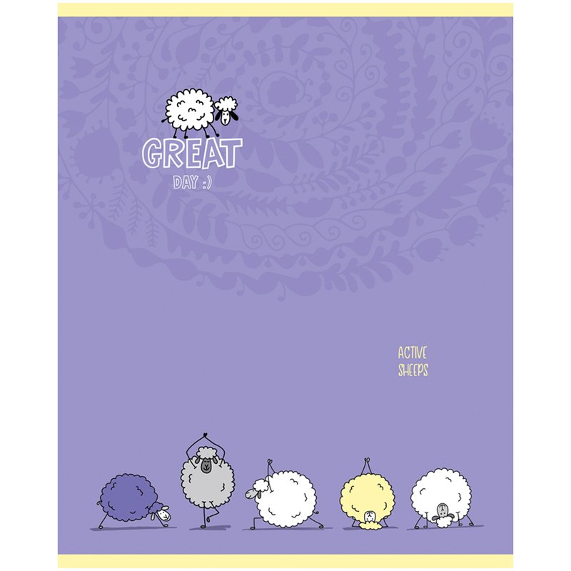 Тетрадь 48л., А5, линия ArtSpace «Рисунки. Funny sheep», суперэконом